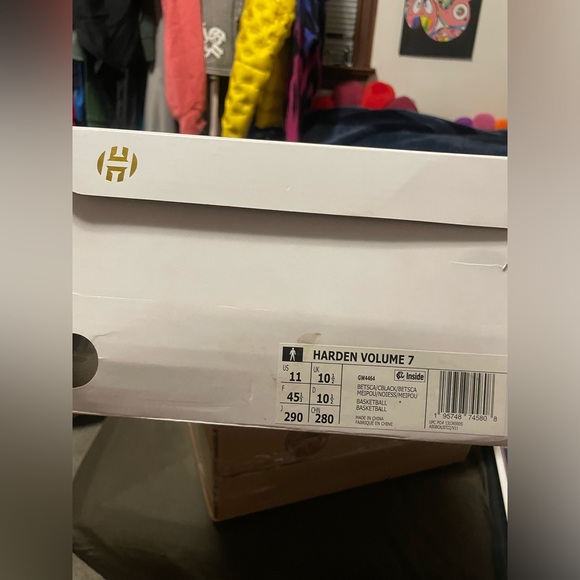 Adidas Harden Vol 7 Scarlet Core Black Size 11 - Picture 9 of 9